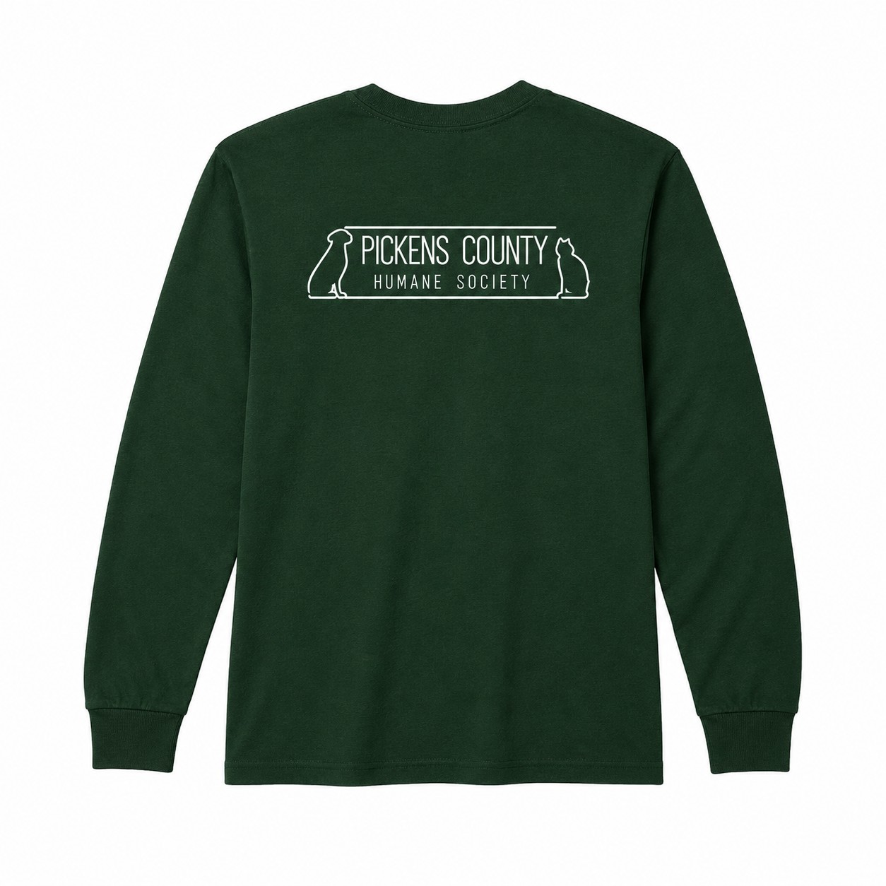 back view long sleeve tee
